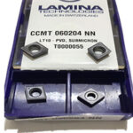 INSERTO CCMT 060204 MULTIPROPOSITO TORNEADO LAMINA CAJA x 10 PCS