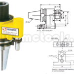 ÁRBOL CONO BT40 PARA WELDONG DE 32MM CON REFRIGERACIÓN REF: BT40 SLO32-165