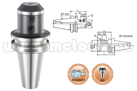 BT-436.png ÁRBOL CONO TIPO WELDONG BT30 x 6MM x 60MM REF: BT-436 - Imagen 1