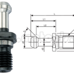 sUJETADOR DE ÁRBOL CONO CAT-BT - CAT-40 x 45° TIRANTE PULL STUD REF: BT-546