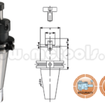 ÁRBOL CONO PORTAFRESA TIPO FMA CAT40-25,4 x 2" REF: CAT40-FMA25.4-2,0"