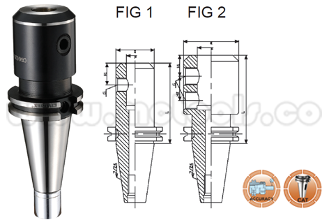 CAT40-SL08.png ÁRBOL CONO TIPO WELDONG CAT40 - SL08 - 2,5" REF: CAT40-SL08-2,50" - Imagen 1