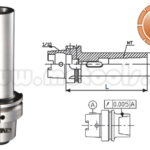 PORTA HERRAMIENTA TIPO HSK-A100. MTA2 CONO MORSE x 120MM REF: HSK-A100-MTA2-120