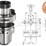 PORTA FRESA PLANEADORA TIPO HSK-A63. FMB 27 x 60MM REF: HSK-A63-FMB27-60