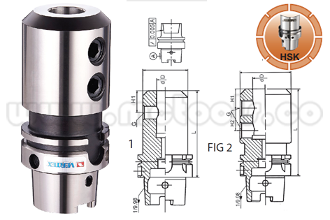 HSK-63A-SLA.png PORTA HERRAMIENTA WELDONG TIPO HSK-A63. SLA-18MM x 100MM REF: HSK-A63-SLA18-100 - Imagen 1