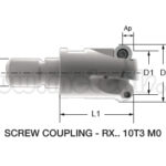 FRESA TIPO TORNILLO DIAM 25MM REF:LT 101 S-W-D025/3