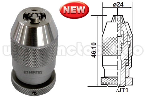 16001-30.png MANDRIL DE CAMBIO RAPIDO ACERO INOX DE 0,3 - 3MM JT1 REF: 16001-31 - Imagen 1