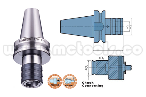 BT30-WF12.jpg ÁRBOL PORTA MACHOS DE CAMBIO RÁPIDO SK40 TIPO TC (M5 - M24) REF: SK40-WF20 - Imagen 1
