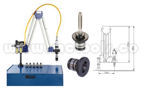 VAT-1608.jpg BRAZO PARA ROSCADO NEUMATICO M3-M8 REF: VAT-1608 - Imagen 1