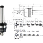 PUNTO GIRATORIO CONO MORSE 5 MT5P PUNTAS INTERCAMBIABLES RPM 2500 60° REF: VCS-MT5P