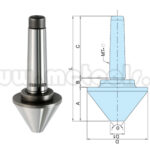 PUNTO GIRATORIO TUBERIA CONO MORSE 4 MT4 RPM 2000 60° REF: VLC-445