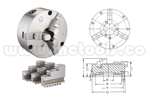 VSC-3A-1.jpg COPA MANDRIL AUTOCENTRANTE 3 MORDAZAS X 630MM (25") REF: VSC-25A - Imagen 1