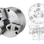 COPA MANDRIL CNC AUTOCENTRANTE 3 MORDAZAS X 315MM (12") REF: VSK-12A