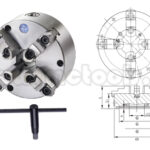 COPA MANDRIL AUTOCENTRANTE 4 MORDAZAS X 200MM (8") REF: VPS-8AK