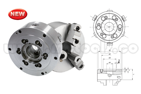 VSKC-6A.jpg COPA MANDRIL CNC AUTOCENTRANTE 3 MORDAZAS X 250MM (10") REF: VSKC-10A - Imagen 1