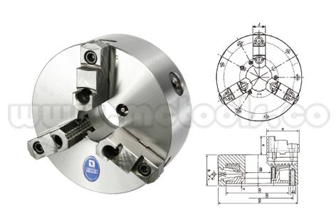 VSK-4.jpg COPA MANDRIL AUTOCENTRANTE DE ALTA PRECISIÓN PARA CNC 3 MORDAZAS X 160MM (6") REF: VSK-6 - Imagen 1