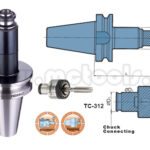 ÁRBOL PORTA MACHOS DE CAMBIO RÁPIDO BT50 TIPO TC (M2 - M14) REF: BT50-WFE12-135