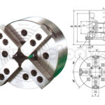COPA MANDRIL DE 4 MORDAZAS X 304MM PARA CNC REF: VNIT-212
