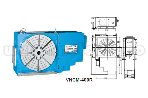 VNCM-400R.jpg CUARTO EJE NC ROTATORIO PARA CENTRO MECANIZADO DIAM 400MM REF: VNCM-400 - Imagen 1