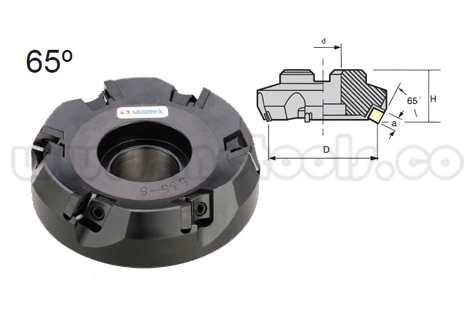 sP535-3.jpg FRESA PLANEADORA DE 65° (250MMx 60MM SUJECION) DIAM REF: SP535-10 - Imagen 1