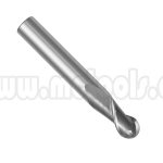 ESCARIADOR FRESA VERTICAL EN TUNGSTENO SOLIDO DE 2 FILOS,  PUNTA REDONDA, CON CORTE LARGO 3/8" 2 FLUTE SOLID CARBIDE BALL NOSE EXTRA-LONG TMX END MILL 1-111-20374