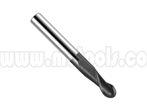 1-113-20124 ESCARIADOR FRESA VERTICAL EN TUNGSTENO SOLIDO DE 2 FILOS, PUNTA REDONDA, CON CORTE LARGO, CON RECUBRIMIENTO 1/4" 2 FLUTE SOLID CARBIDE BALL NOSE LONG TMX END MILL 1-113-20253 - Imagen 1