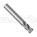 ESCARIADOR FRESA VERTICAL EN TUNGSTENO SOLIDO DE 4FILOS,  PUNTA PLANA, CORTE LARGO 3/8" 4 FLUTE SOLID CARBIDE EXTRA-LONG TMX END MILL 1-110-40377