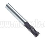 ESCARIADOR FRESA VERTICAL EN TUNGSTENO SOLIDO DE 4FILOS,  PUNTA PLANA, CORTE LARGO, CON RECUBRIMIENTO 1/8" 4 FLUTE SOLID CARBIDE LONG TMX END MILL 1-112-40122