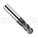 ESCARIADOR FRESA VERTICAL EN TUNGSTENO SOLIDO DE 4FILOS,  PUNTA REDONDA, CON RECUBRIMIENTO 16 MM (.6299") 4 FLUTE SOLID CARBIDE BALL NOSE TMX END MILL 1-183-4016