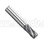 ESCARIADOR FRESA VERTICALEN TUNGSTENO SOLIDO DE 2FILOS, PARA DESBASTE, PASO FINO. 1/2" 4 FLUTE SOLID CARBIDE FINE PITCH ROUGHING TMX END MILL 1-160-40503